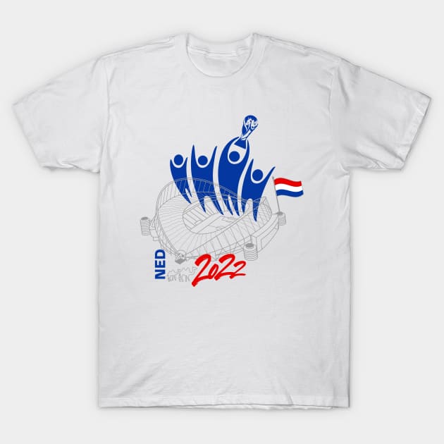 Netherlands World Cup Soccer 2022 T-Shirt by DesignOfNations